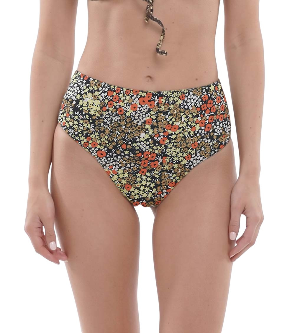 Multicolor Floral Bikini Bottom Swimwear