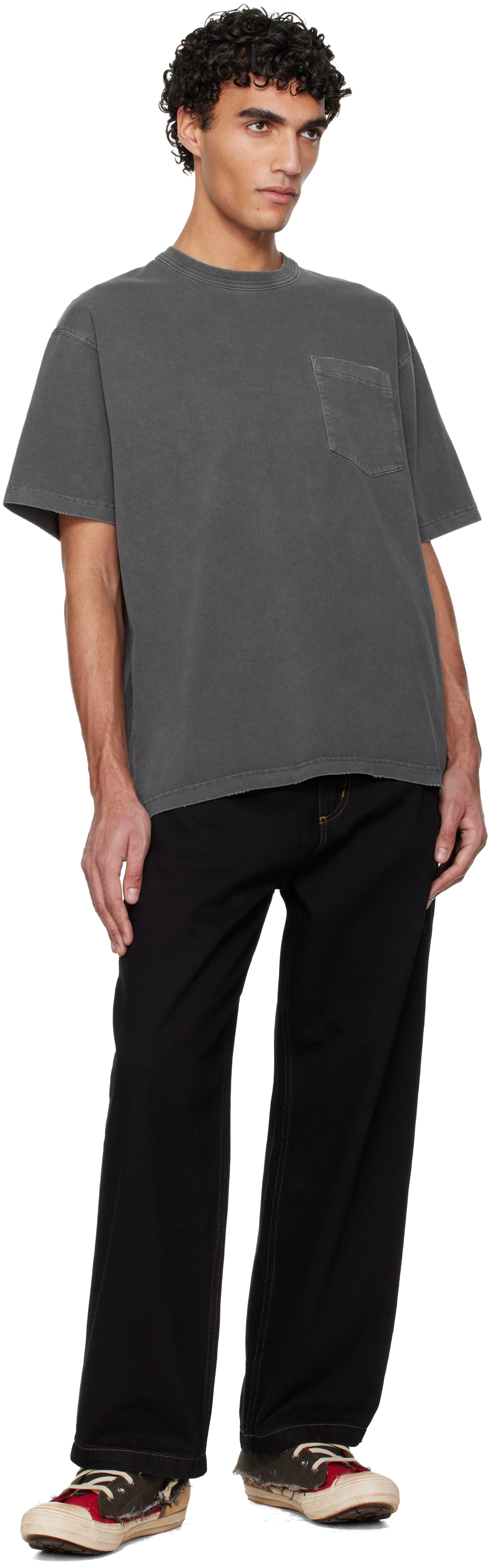 Gray Torion Pocket T-Shirt