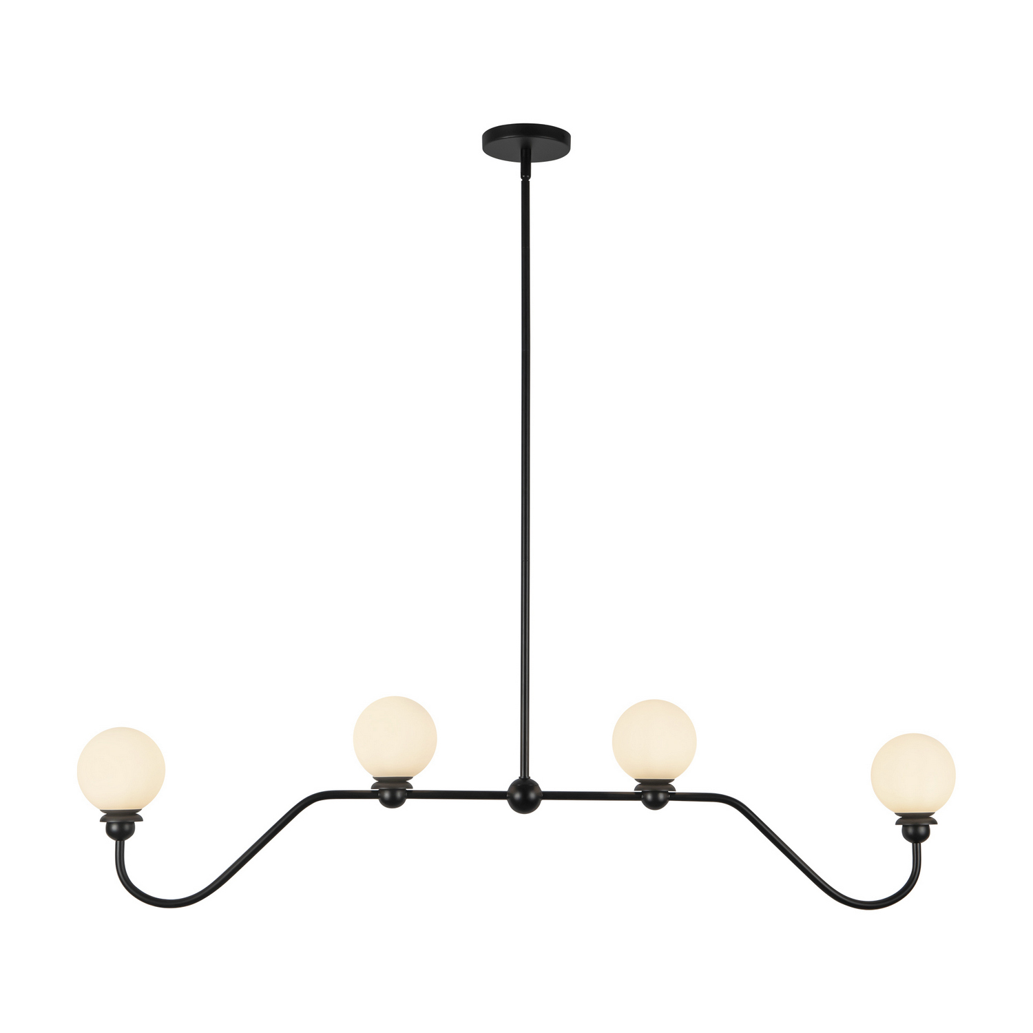 Matte Black Linear Pendant from the Beckett Collection