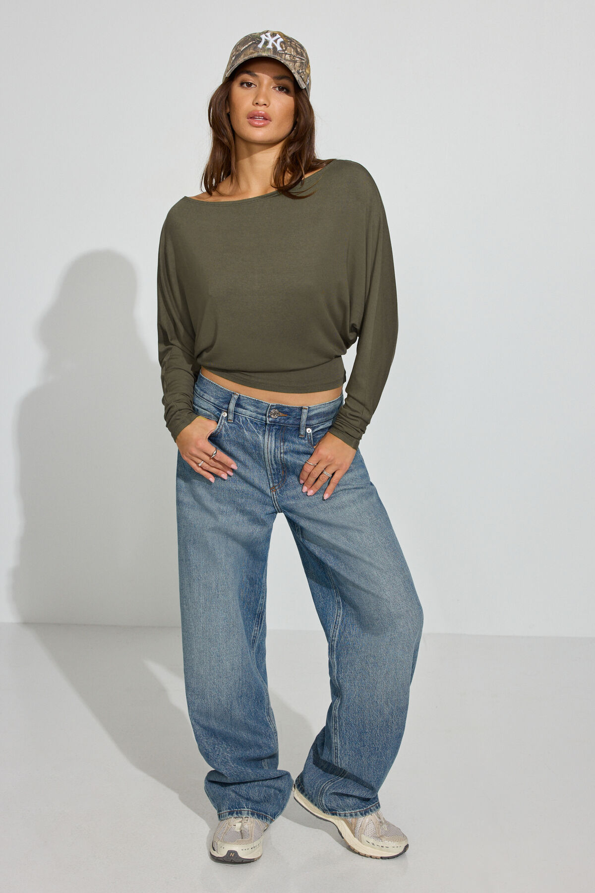 Smooth Dolman Boatneck Top
