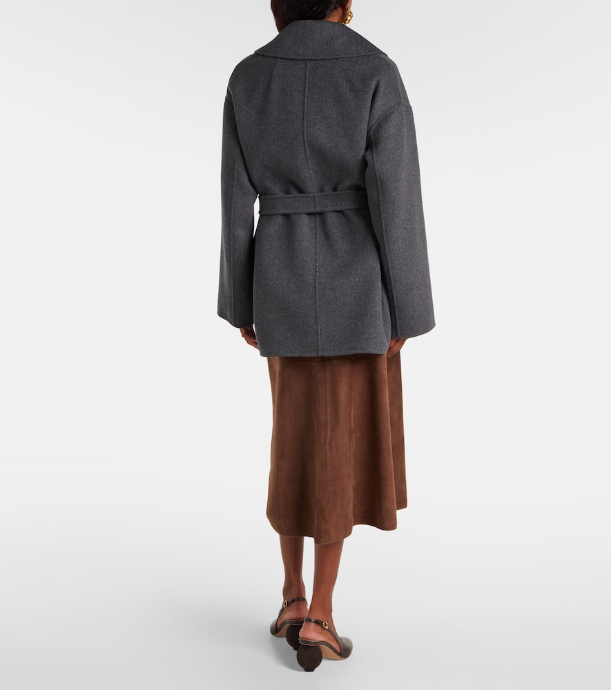 Ornella belted virgin wool coat