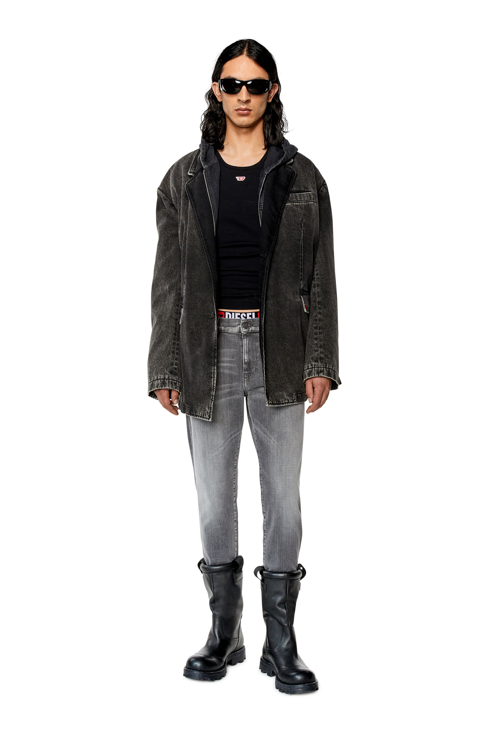 2019 D-Strukt low-rise slim-fit jeans - Blue