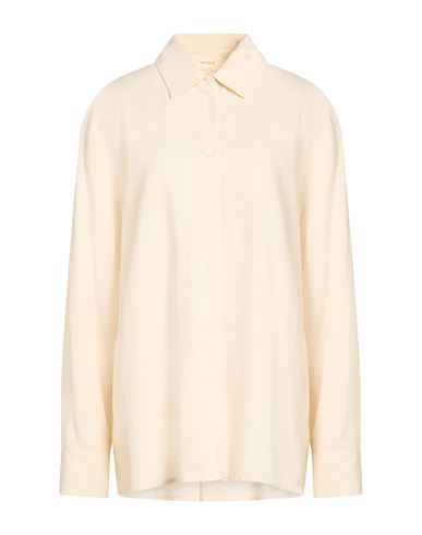 Woman Shirt Beige Size XL Viscose, Linen