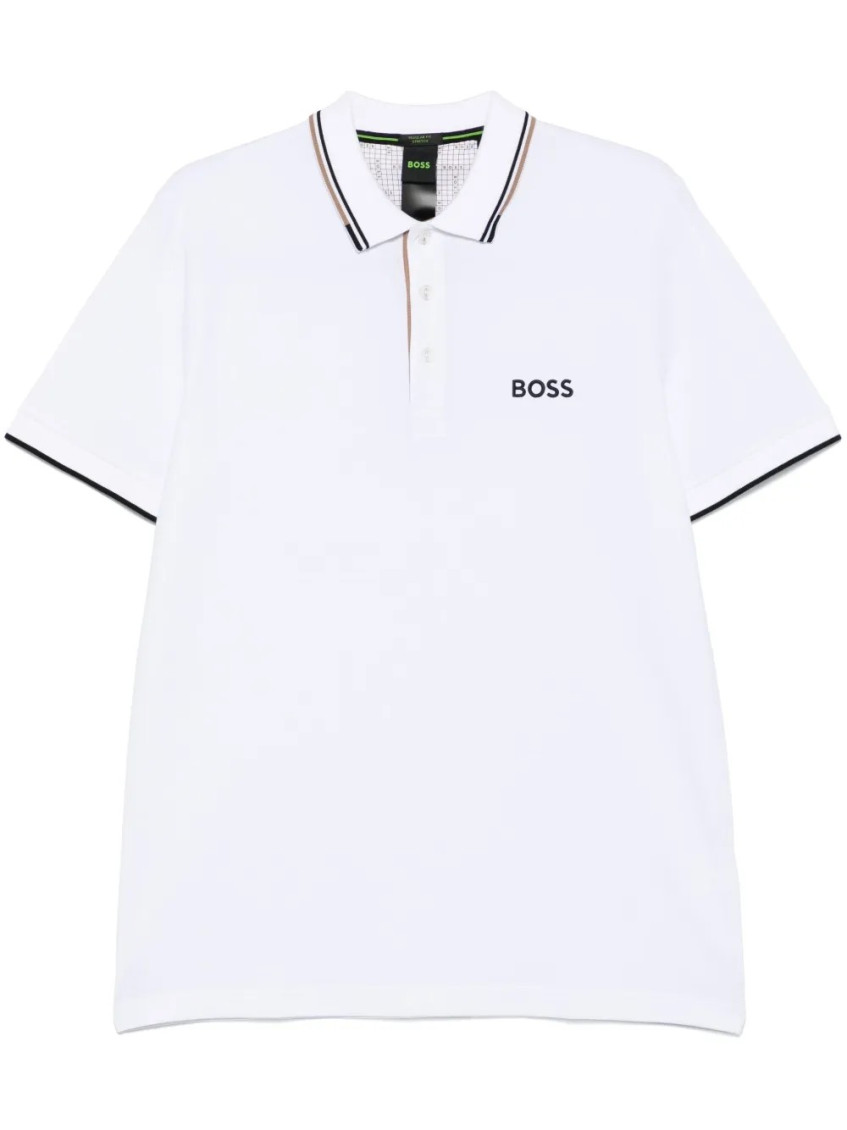 Stretch Cotton Blend Polo Shirt