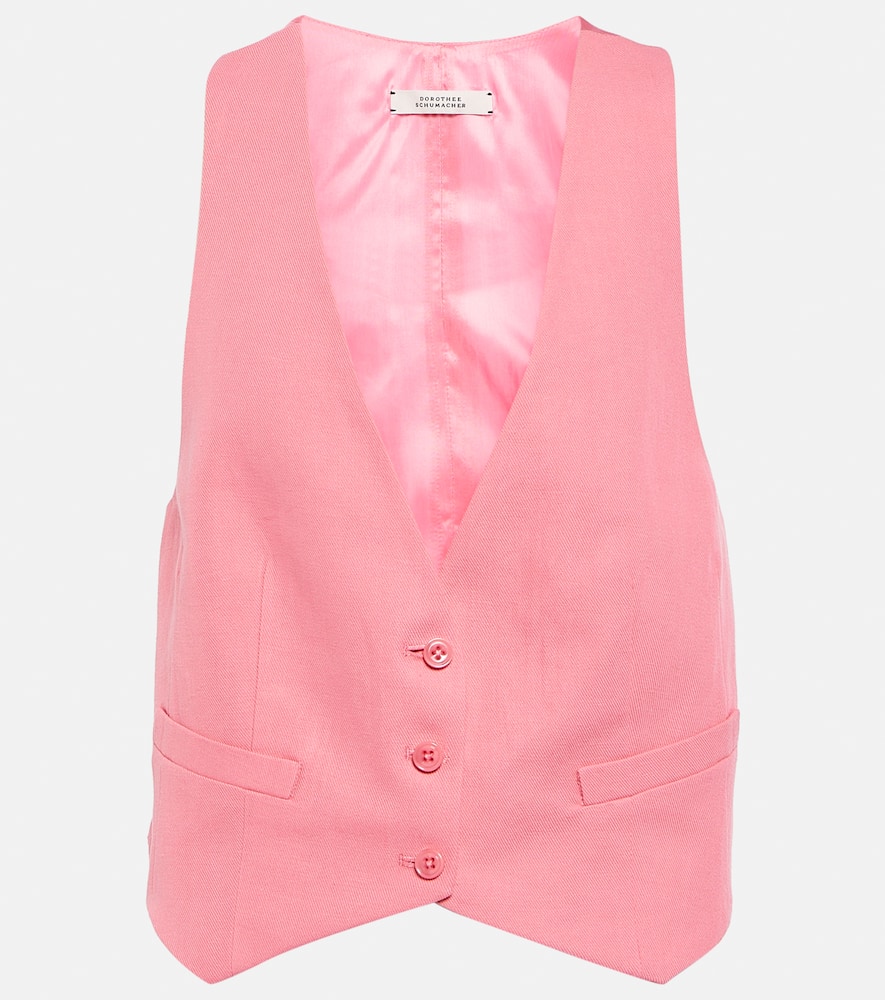 Colorful Lightness cotton and linen vest