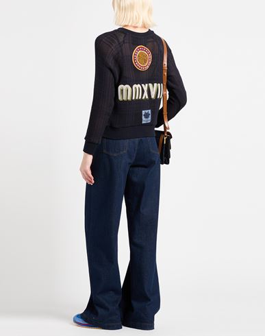 Woman Sweater Midnight blue Size S Cotton, Polyamide