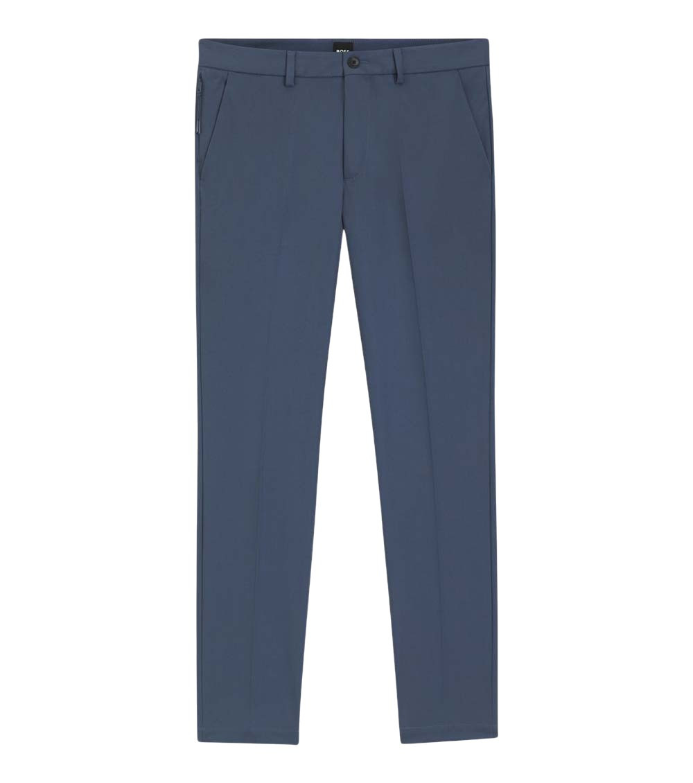 Blue Flat Front Pants