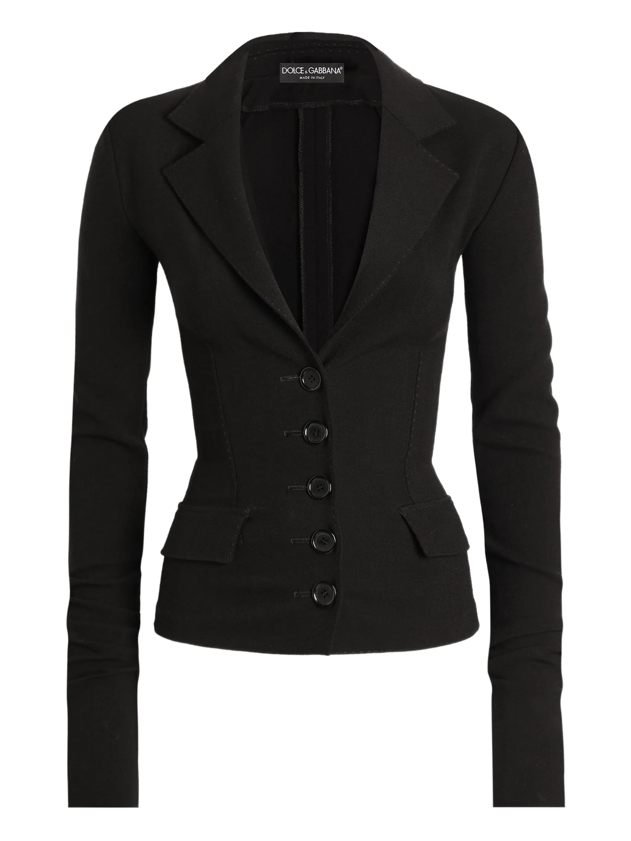 Narrow Fit Stretch Wool Jacket - Size 40