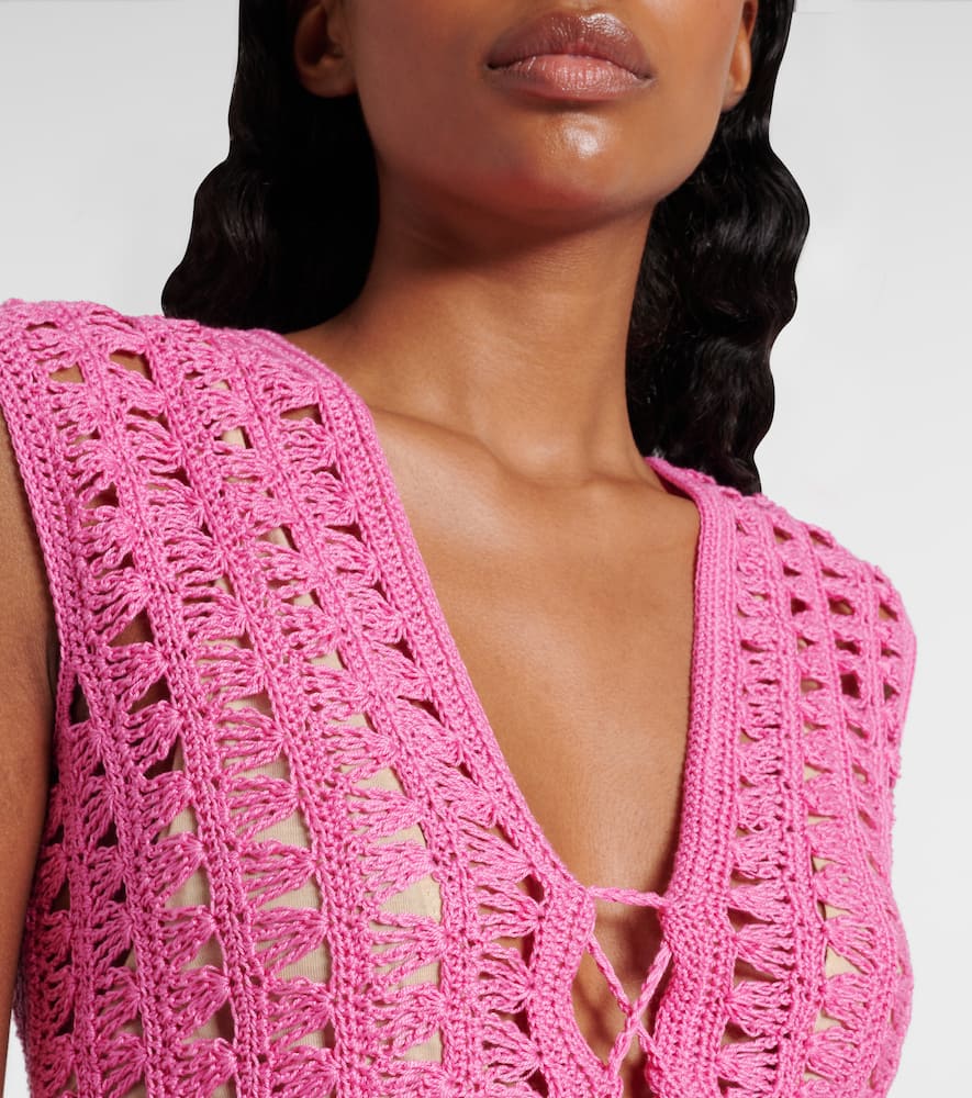 Jennifer crochet cotton minidress