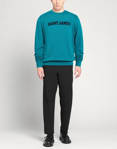 Man Sweatshirt Deep teal Size L Cotton