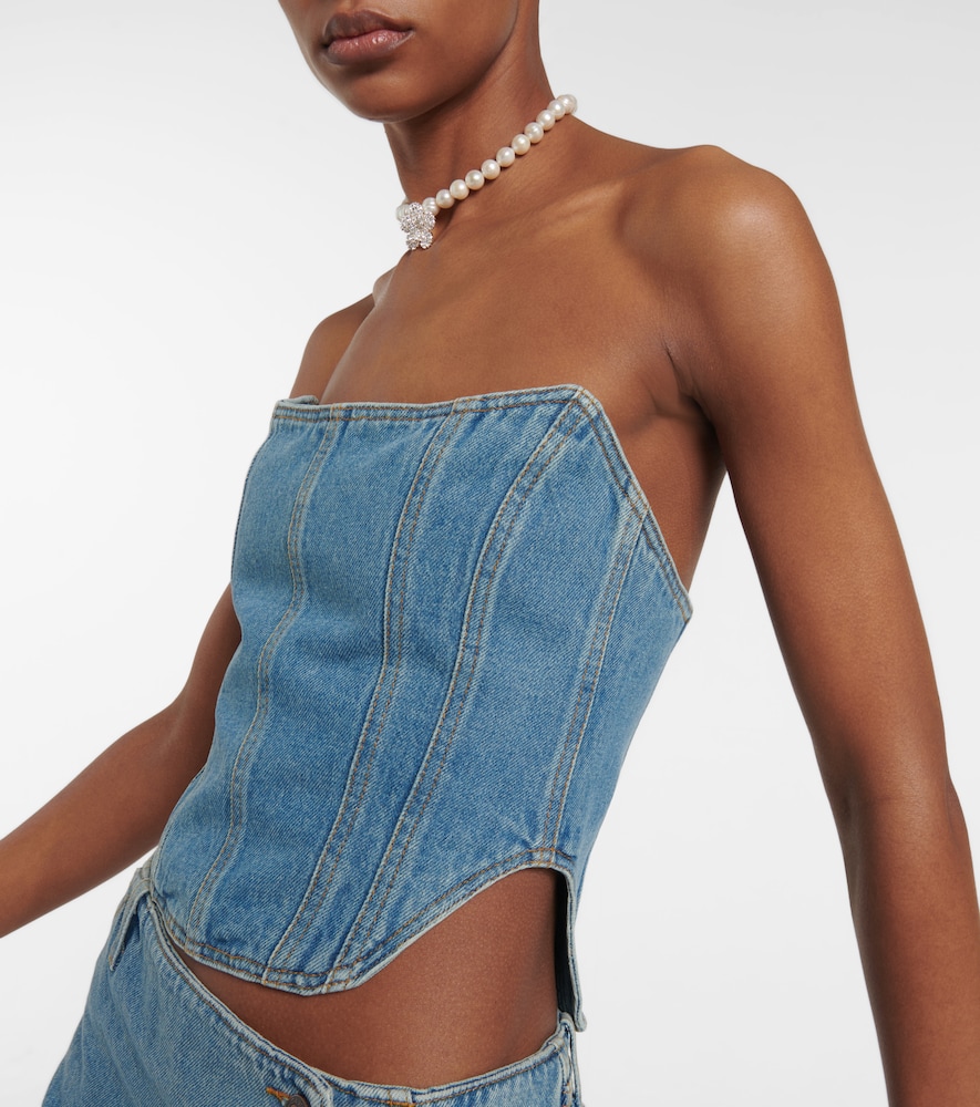 Denim bustier