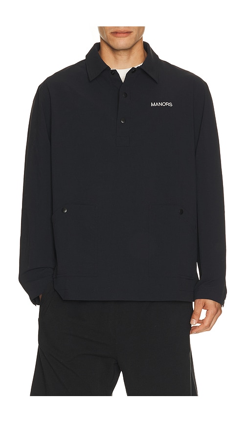 Manors Golf Recycled Greenskeeper Jacket in Black. S. Also in M, L, XL/1X