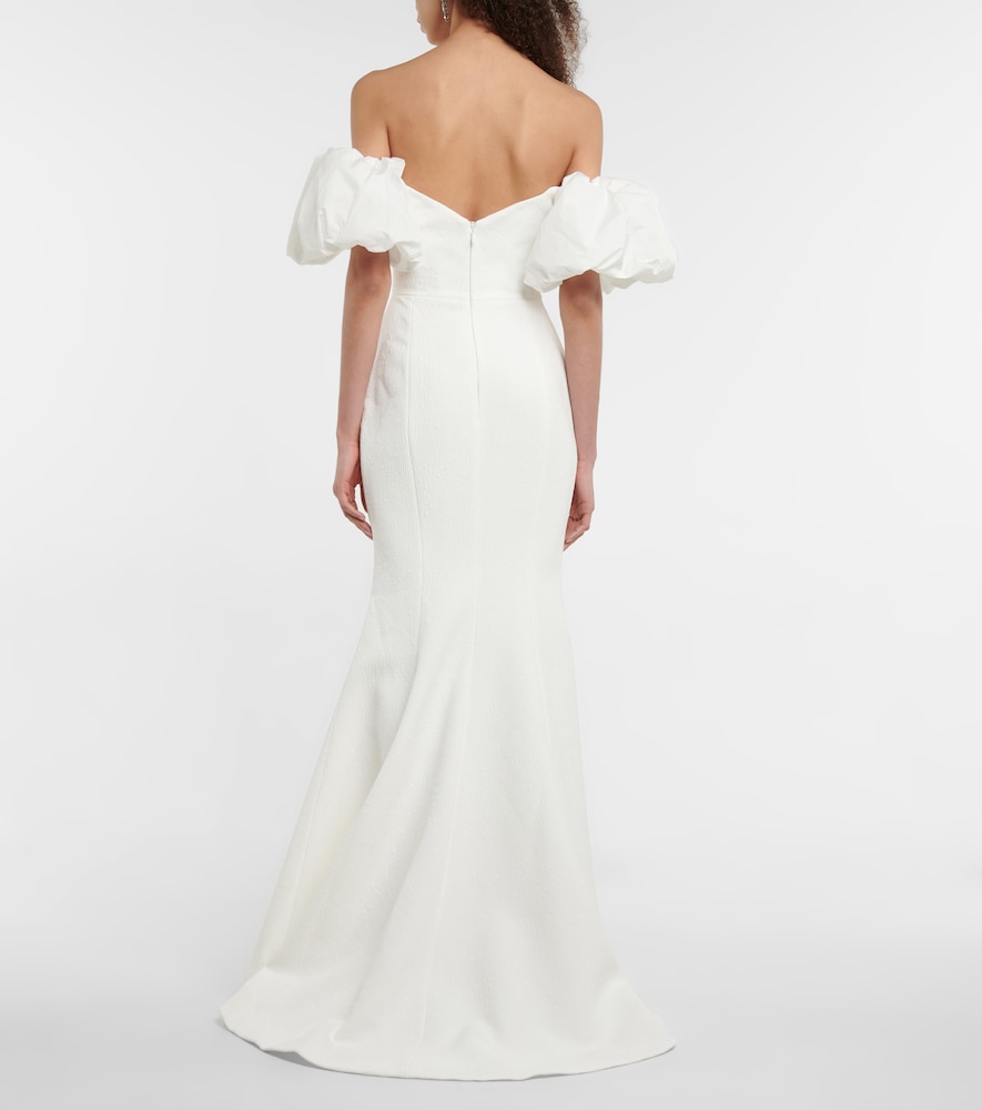 Rebecca Vallance Bridal Genevieve off-shoulder crêpe gown