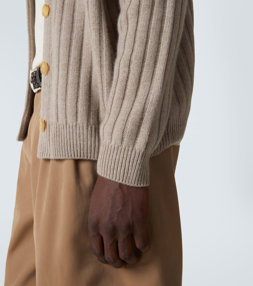 Mr Denver ribbed-knit cashmere cardigan