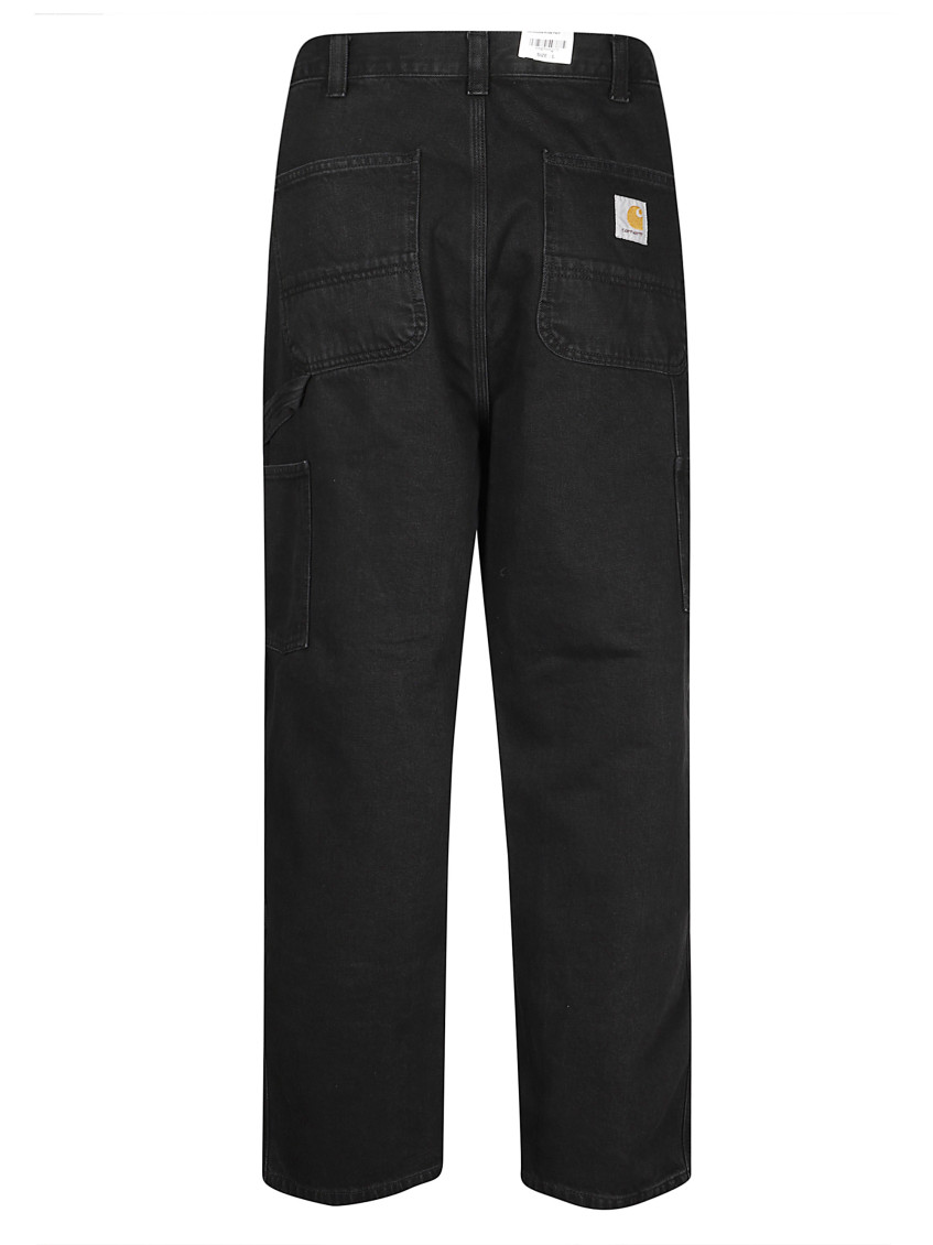 Black Straight Mid Rise Jeans