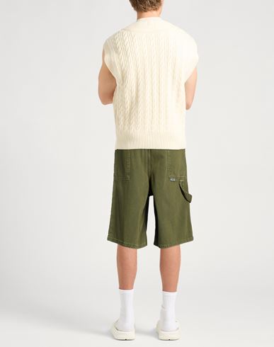 Man Denim shorts Military green Size 30 Cotton, Elastane