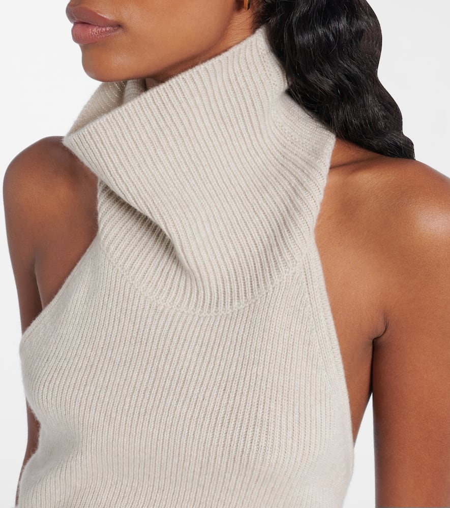 Lisa Yang Maddie open-back cashmere top