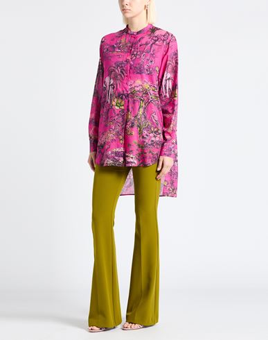 Woman Shirt Magenta Size 8 Cotton