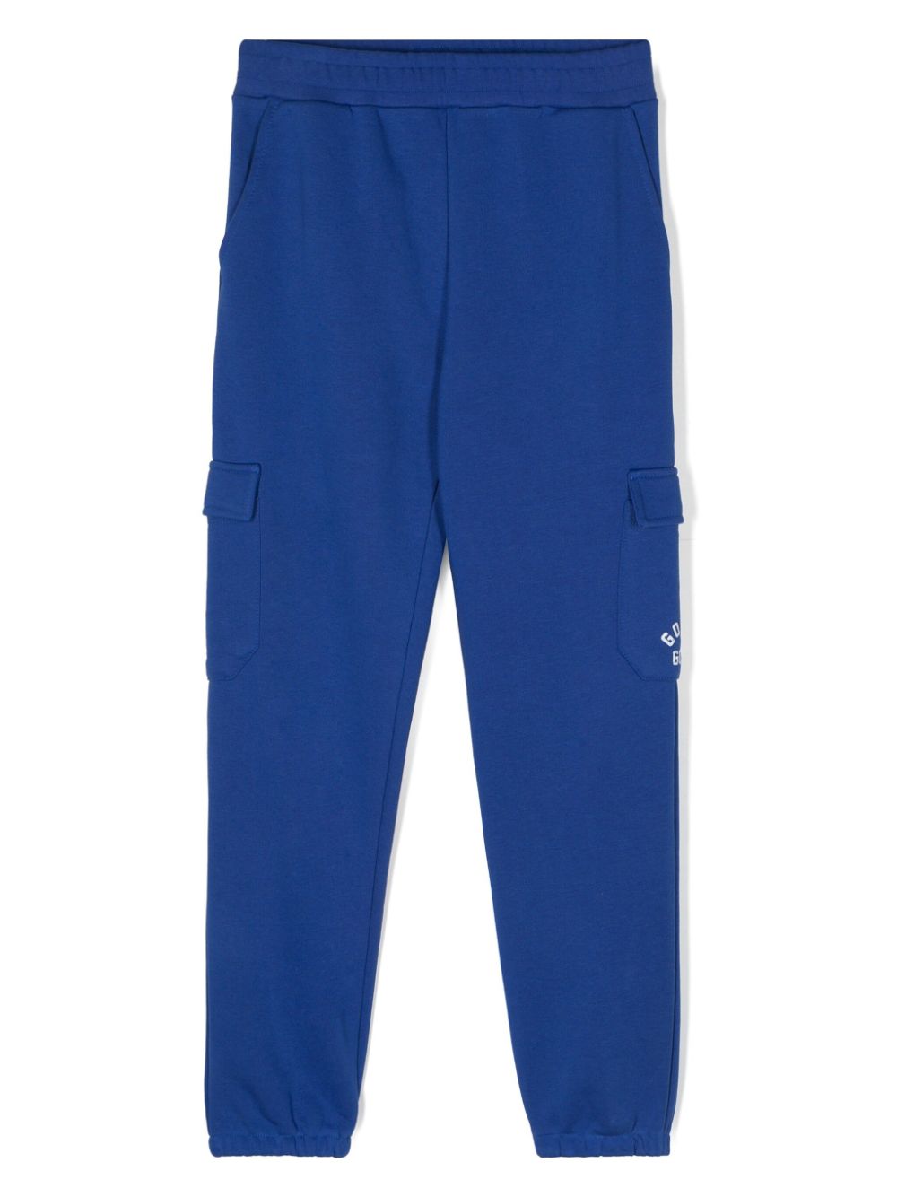 Logo-print cotton track pants - Blue