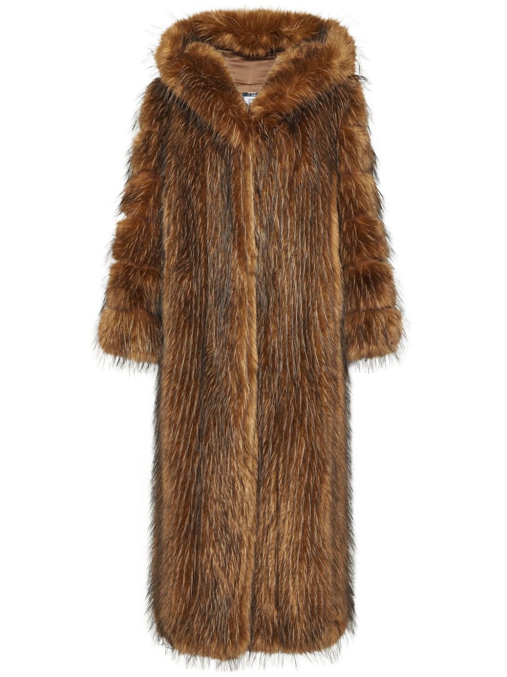 Faux-fur coat - Brown