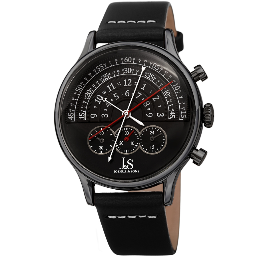Chronograph Black Dial Mens Watch JX152BK