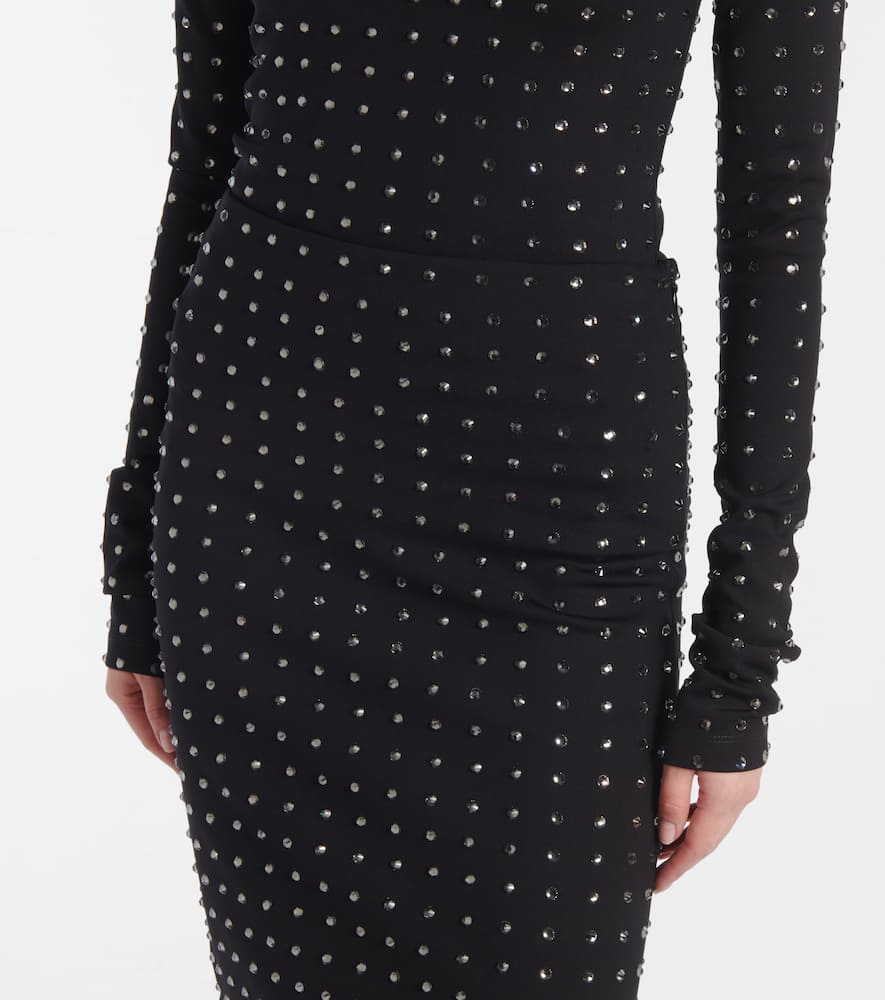 Nome crystal-embellished midi skirt