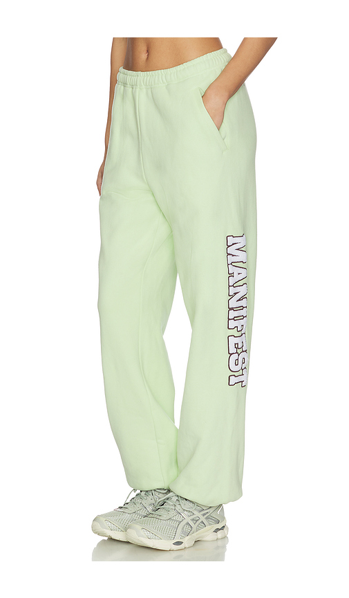 The Mayfair Group Manifest Classic Sweatpants in Mint. L/XL. Also in M/L, S/M