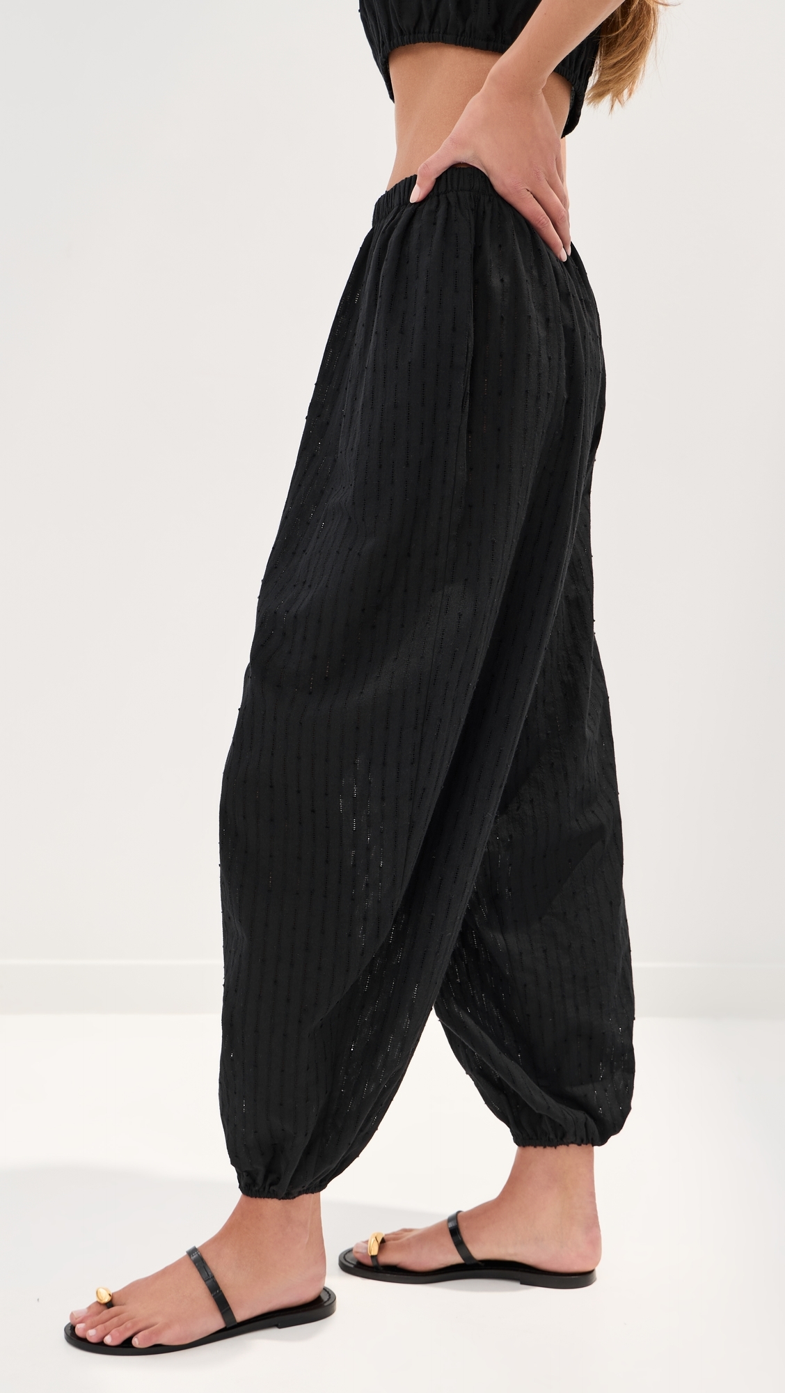Andi Eyelet Pants Black