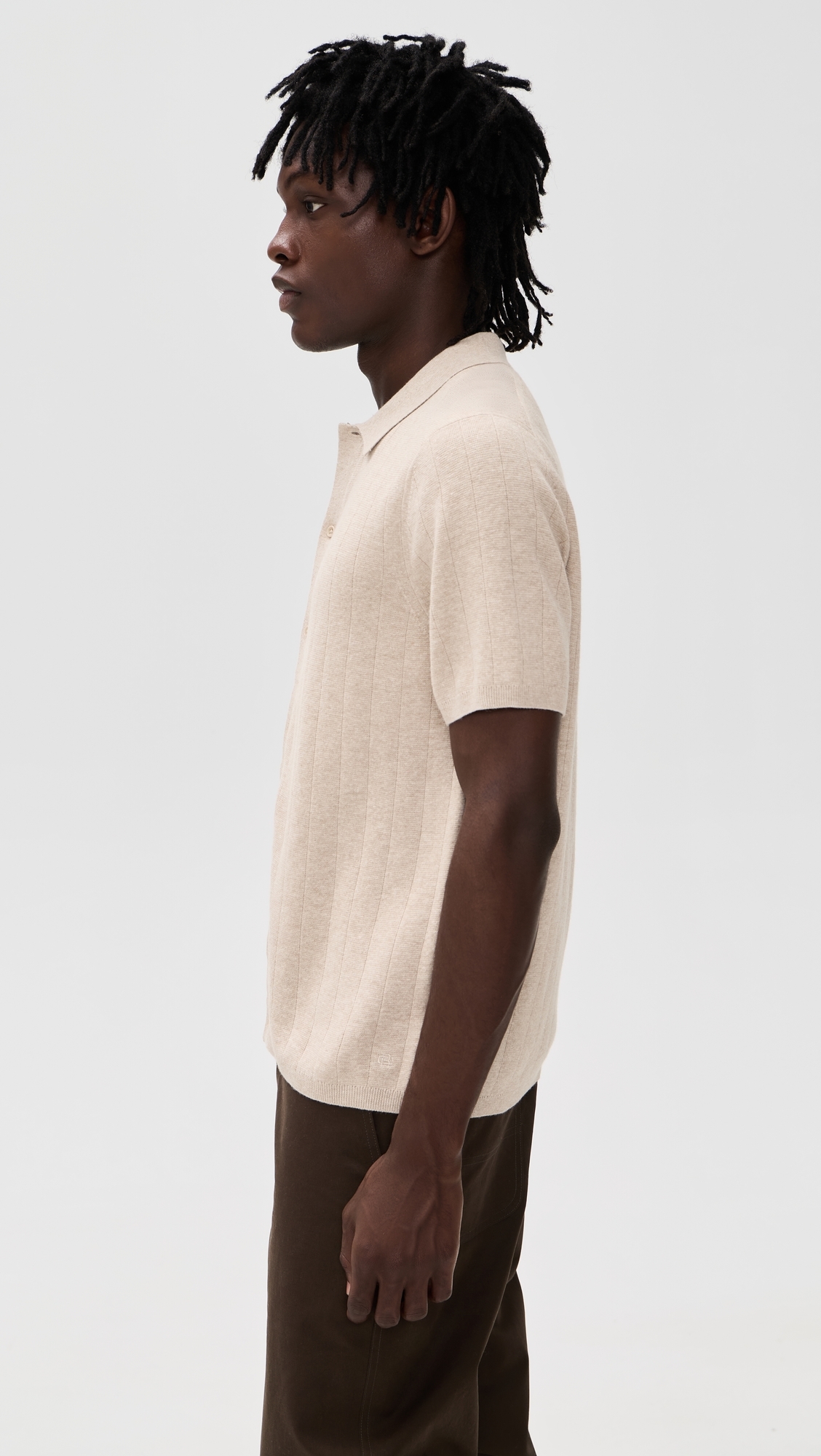 Knit Piazza Shirt Heather Oatmeal