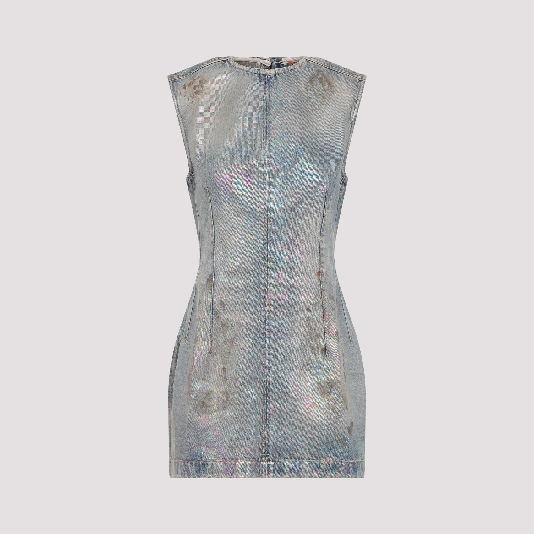 Coated Denim Dress