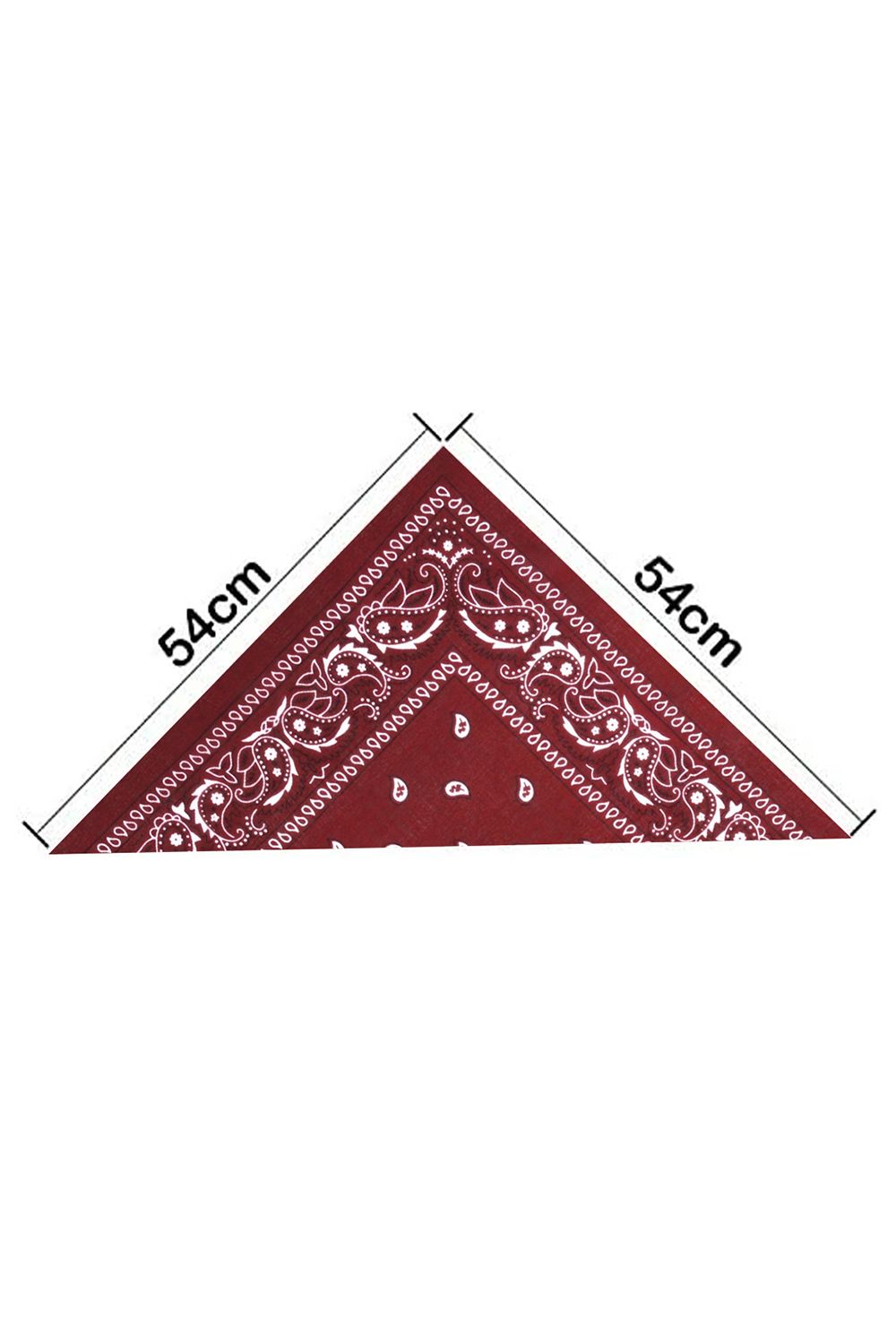 Neel Blue Cotton Bandana Headband Scarf for Raves, Riding, Outdoor Activities, in Wine