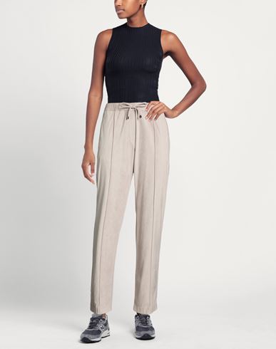 Woman Pants Light grey Size 6 Polyester, Elastane