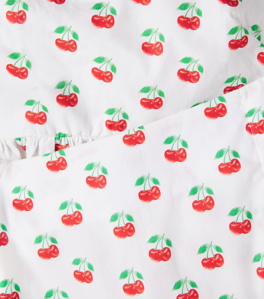 Fábula Printed cotton top and skirt set
