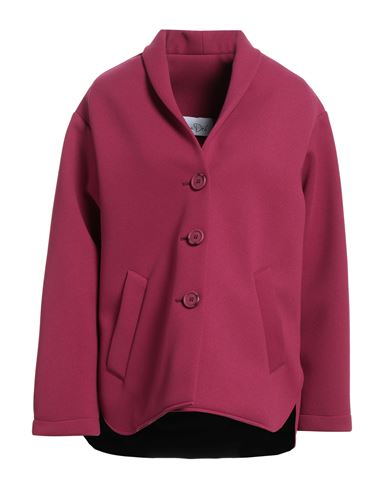 Virna Drò Woman Coat Garnet Size 4 Polyester, Polyurethane, Elastane