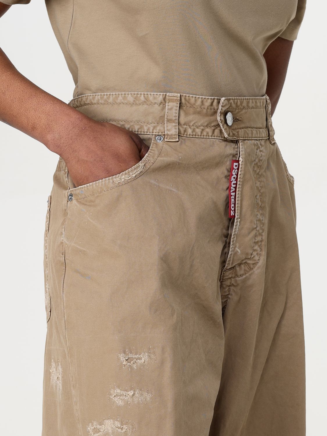Pants DSQUARED2 Woman color Beige