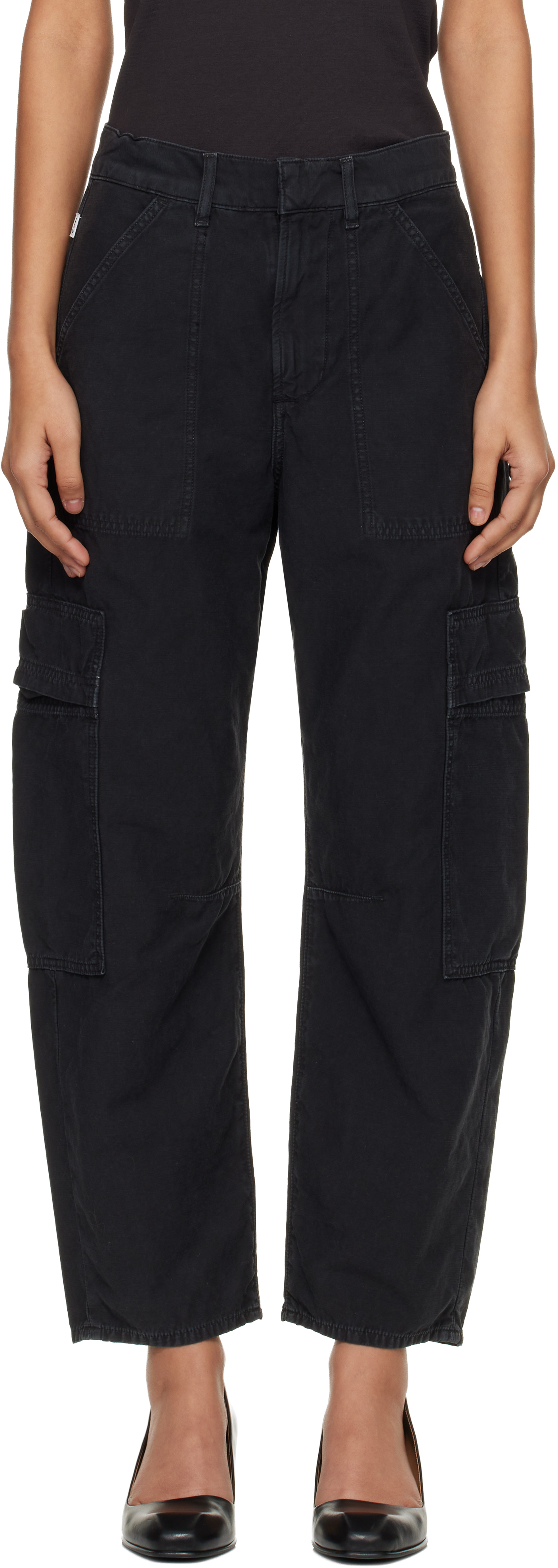 Black Marcelle Cargo Pants