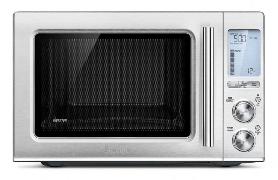 The Smooth Wave 1.2 Cu. Ft. Brushed Stainless Steel Microwave