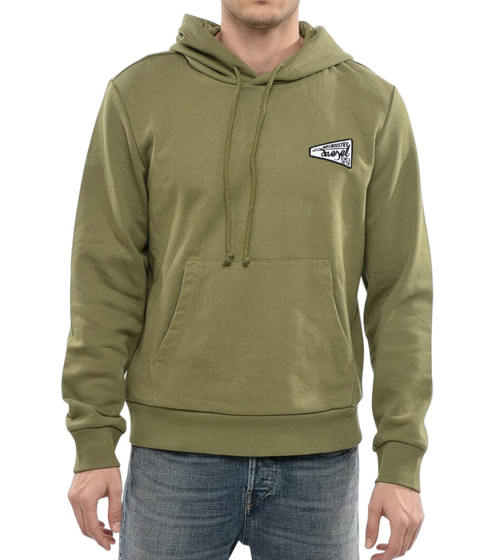 Green Logo Regular Hoodie