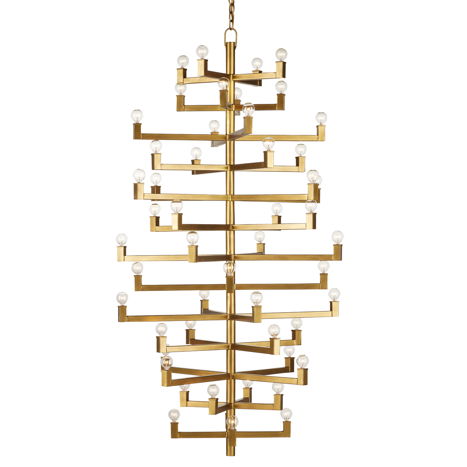 Brass 52 Light Chandelier from the Andre Collection