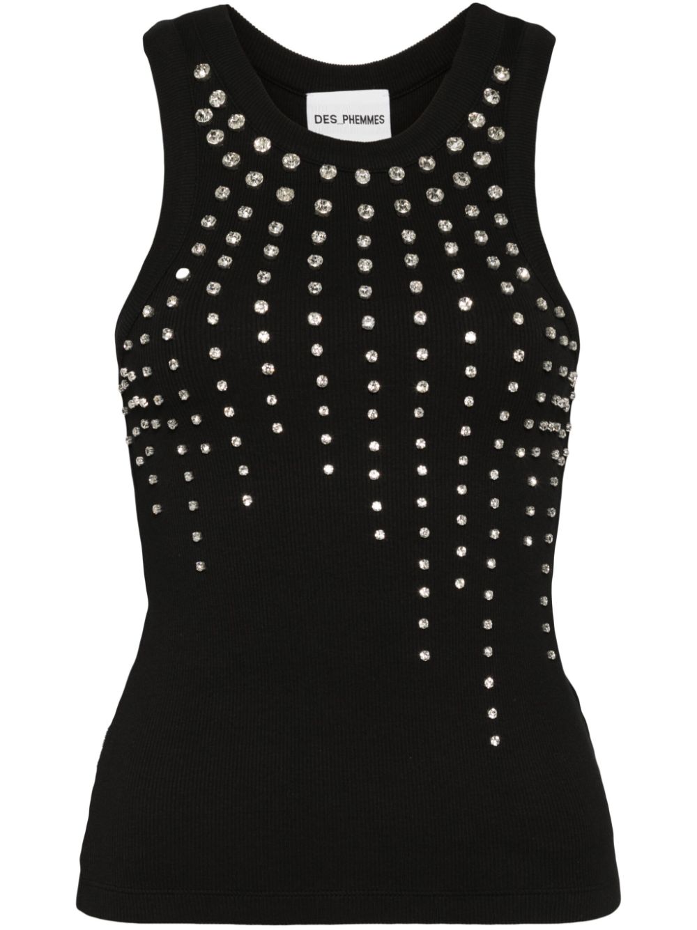 Dye tank top - Black