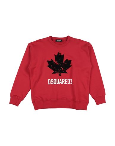 Kid Boy Sweatshirt Red Size 10 Cotton, Nylon