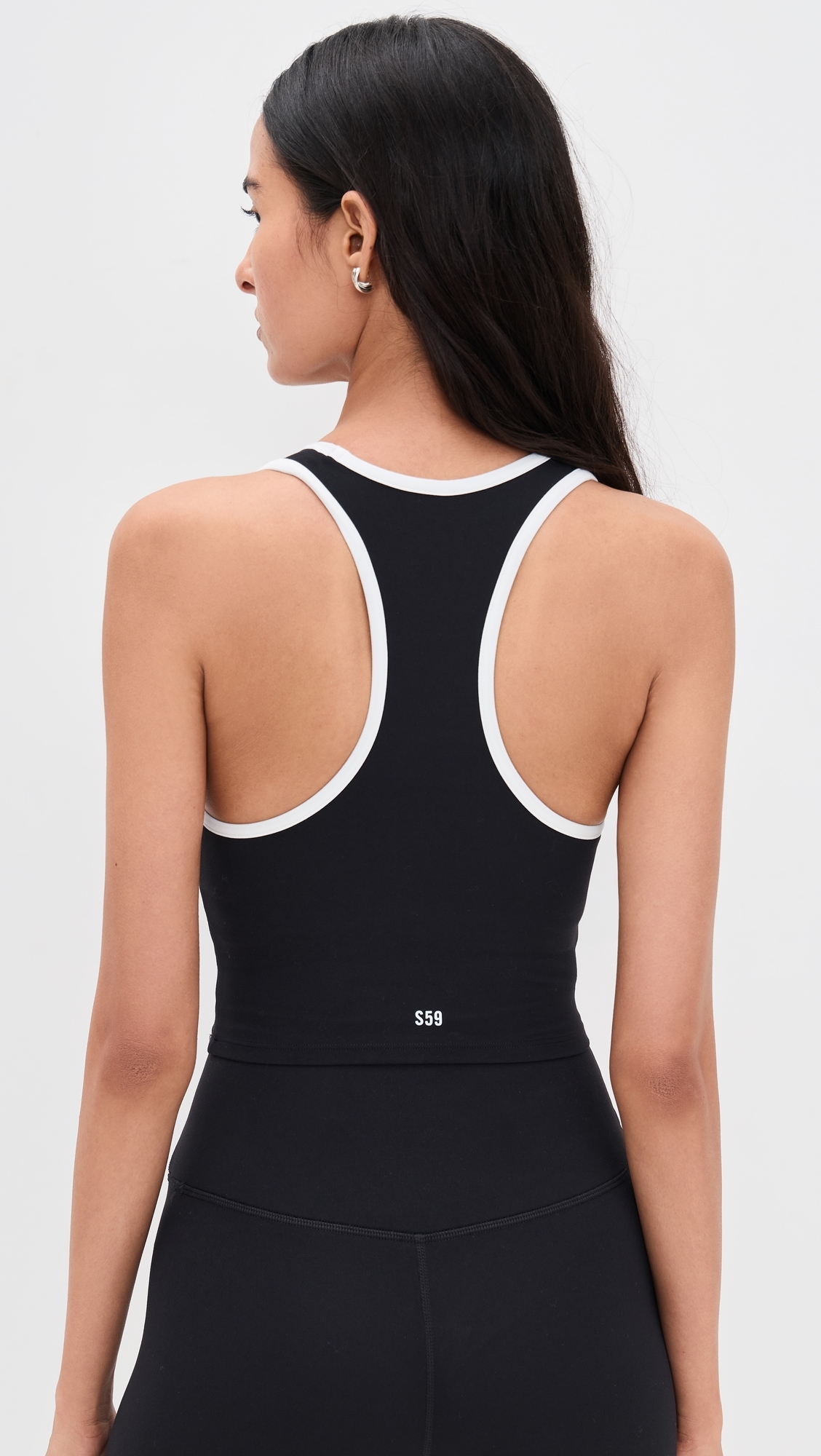 Amber Airweight Bralette Black/White