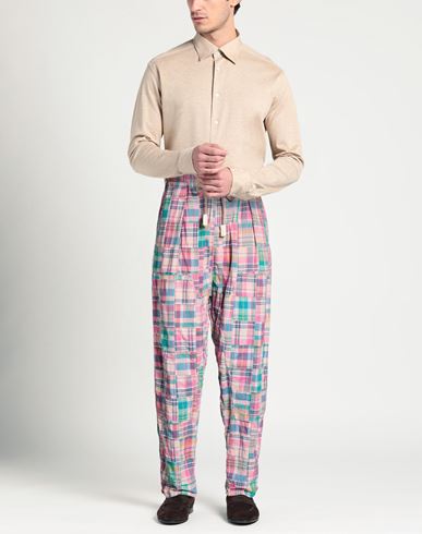 Man Pants Pink Size XS Cotton