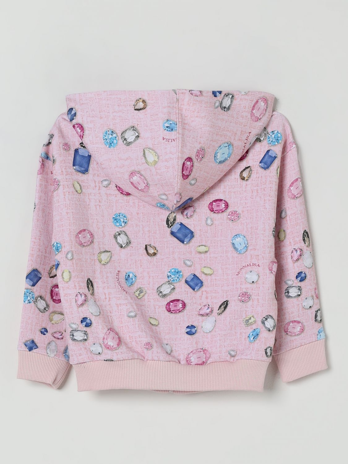 Gem-embellished hoodie - Blue