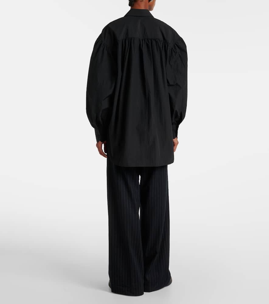 Oversized crêpe shirt