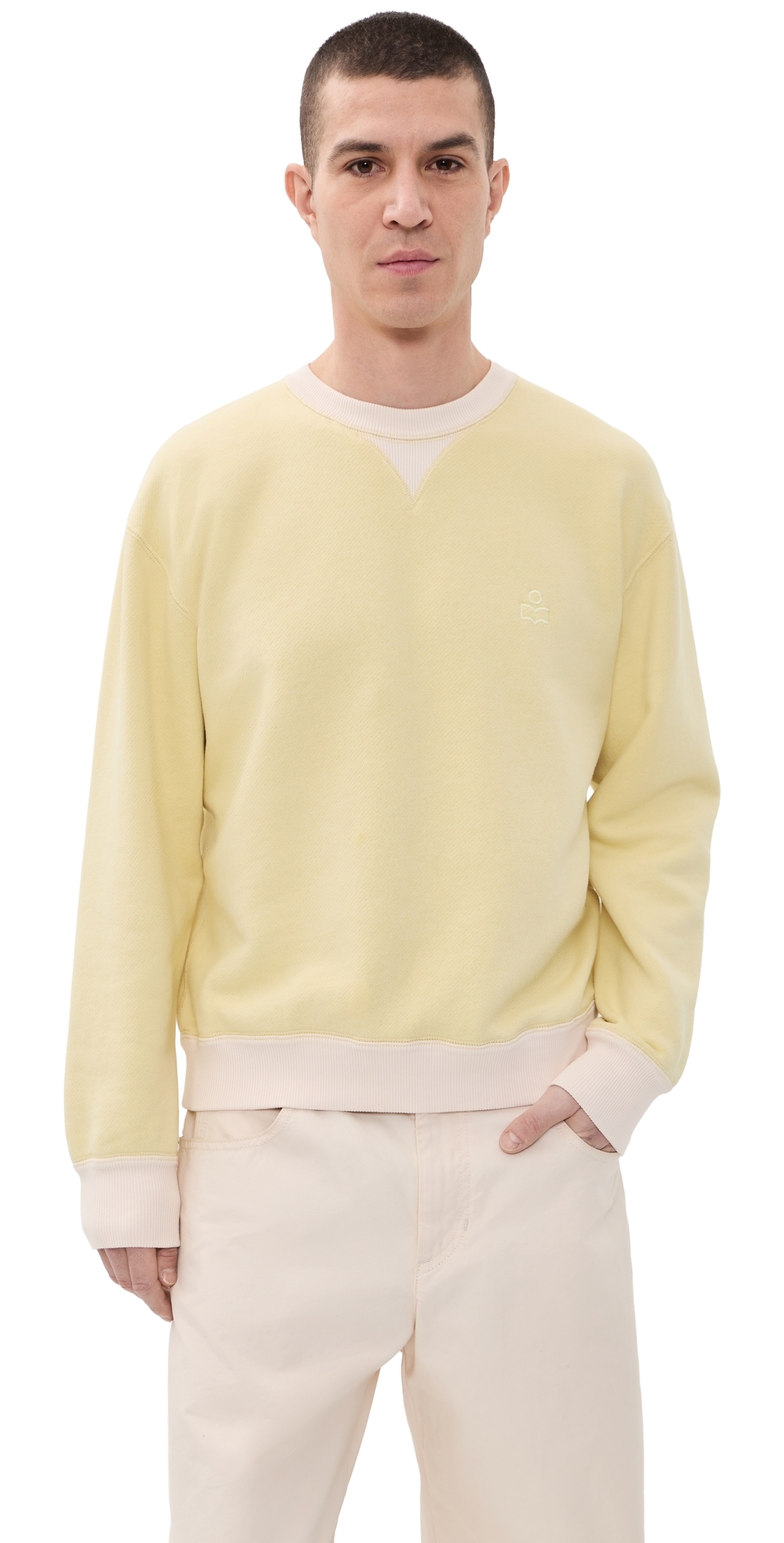 Miker College Sweatshirt Light Yellow