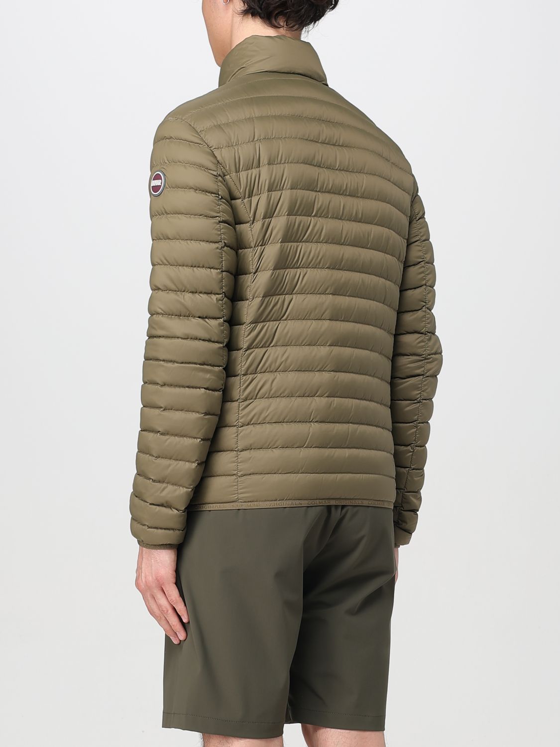 Logo quilted jacket - White