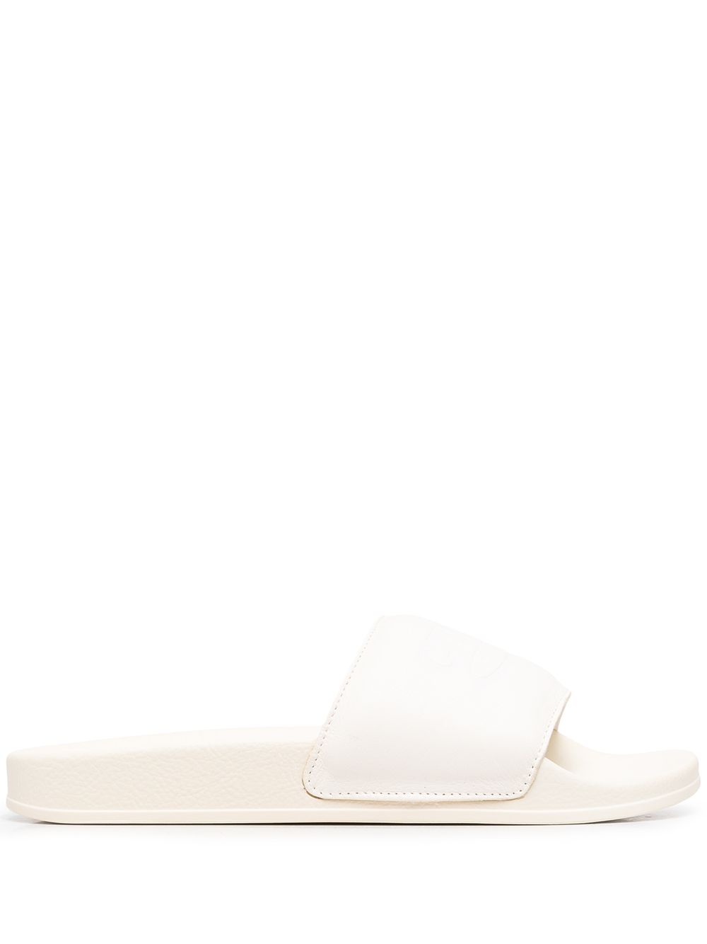 Tonal logo debossed slides - Neutrals