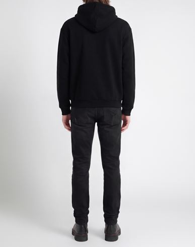 Man Sweatshirt Black Size L Cotton
