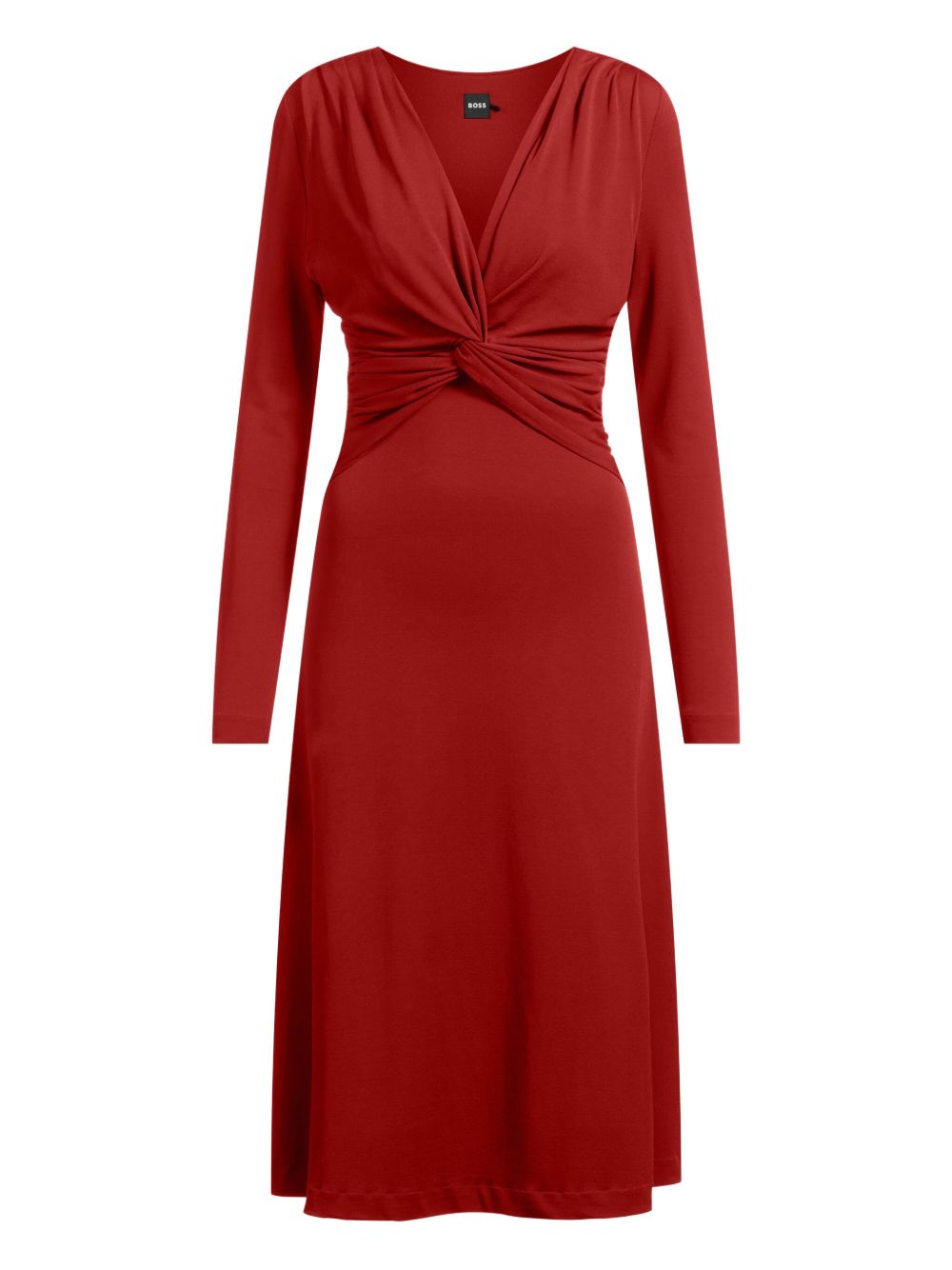 BOSS knot-detailed midi dress - Blue